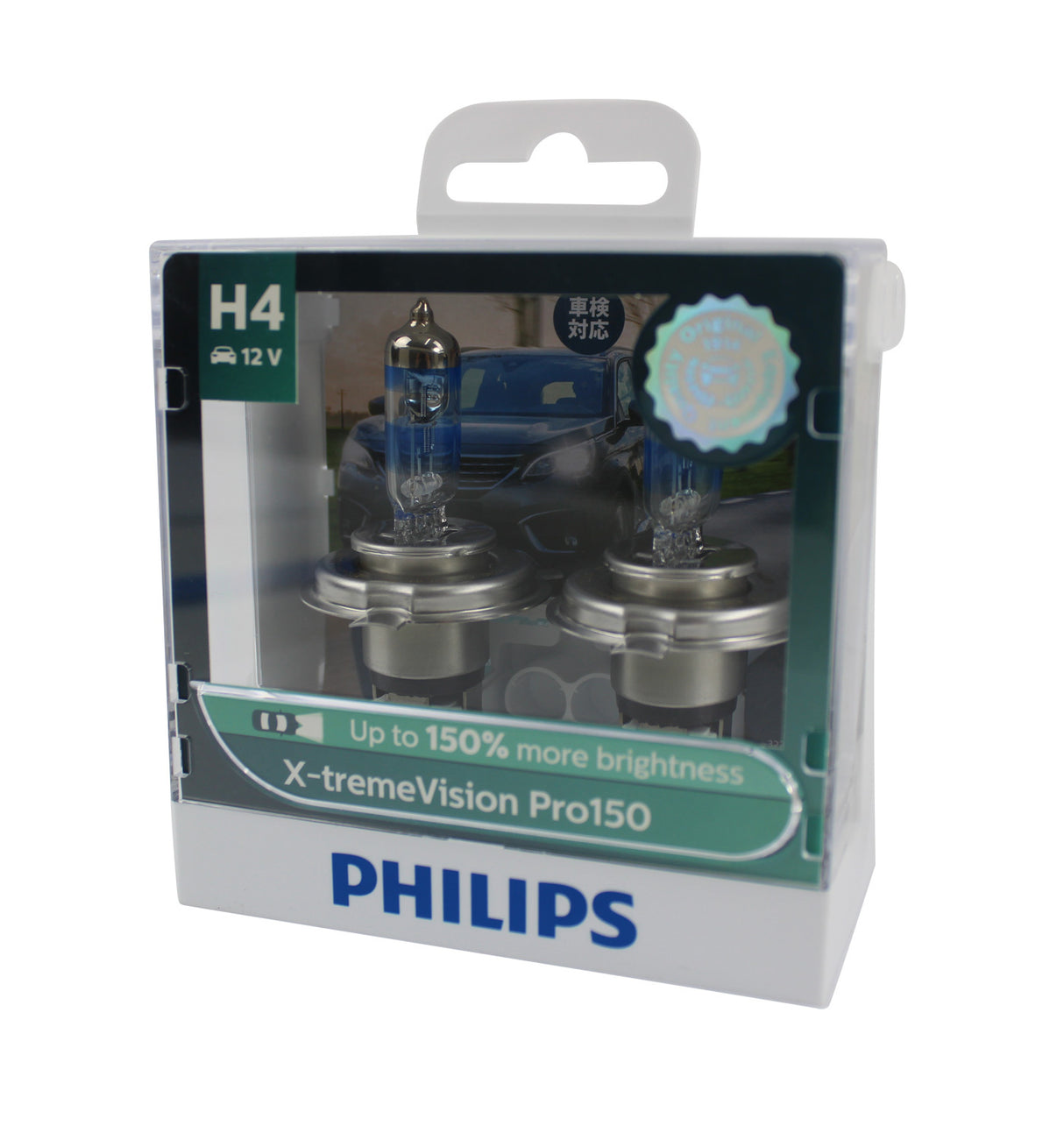 Philips H4 12v 60/55W +150 Xtreme Vision Pair of Headlight Globes