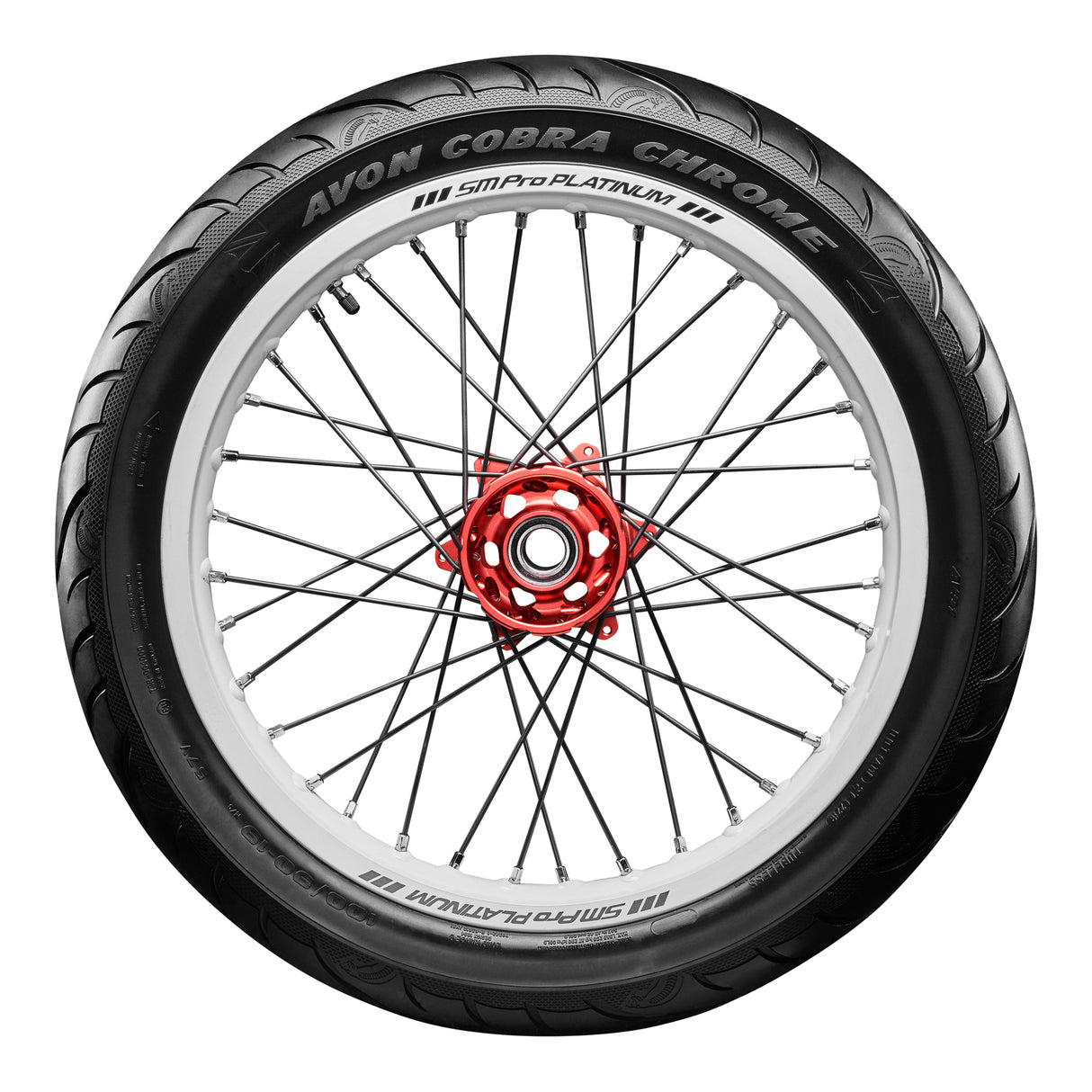 Avon Cobra Chrome 130/70R18 Front Tyre (63H Rating) AV91