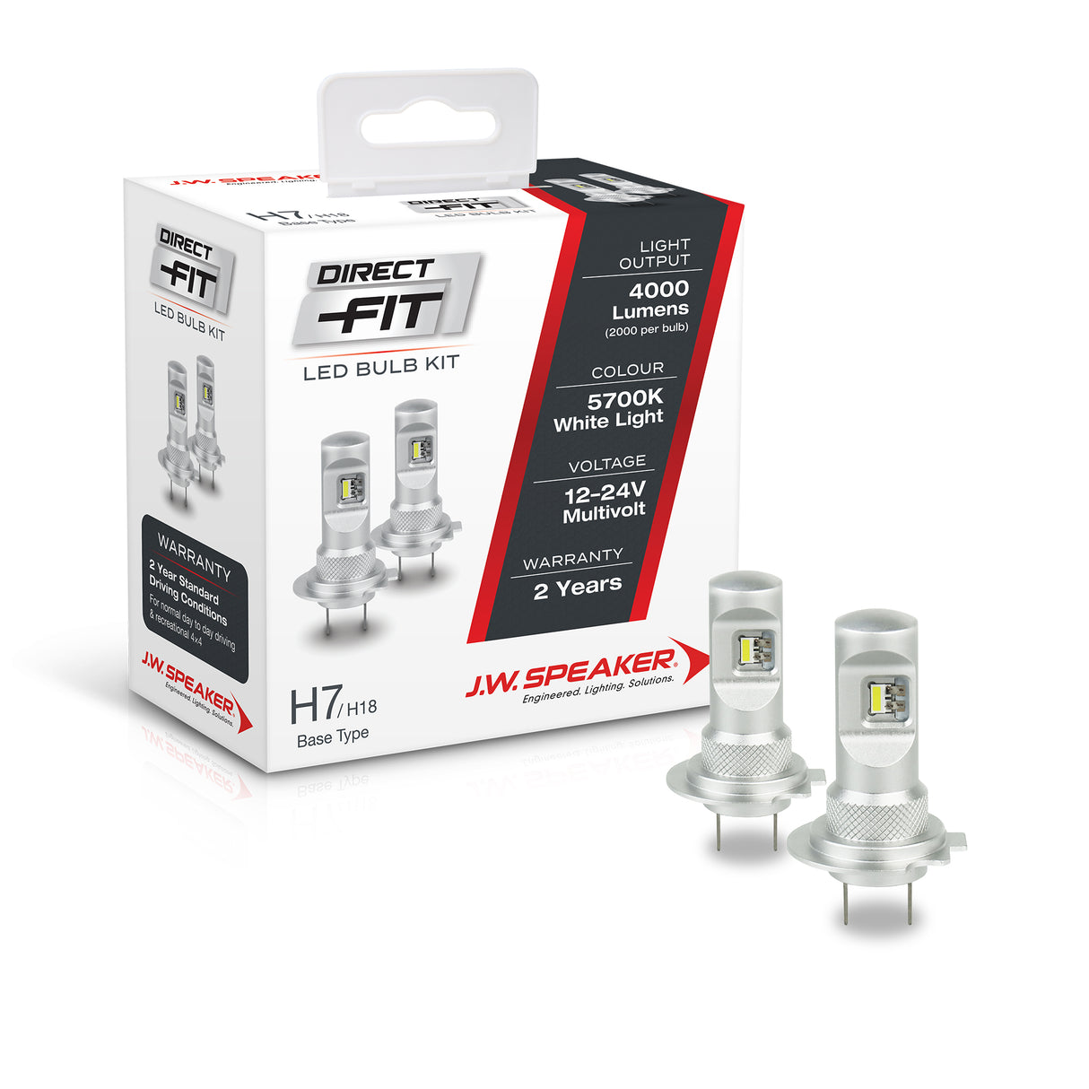 JW Speaker LED H7 Direct Fit Kit 12-24V 5700K