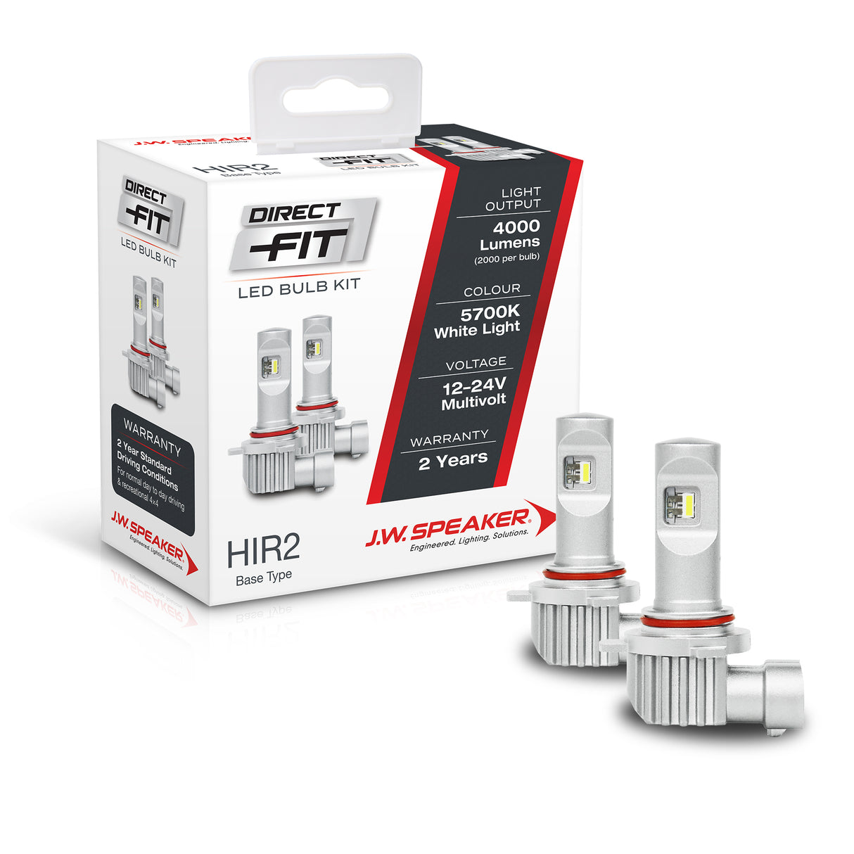 JW Speaker LED HIR2 Direct Fit Kit 12-24V 5700K
