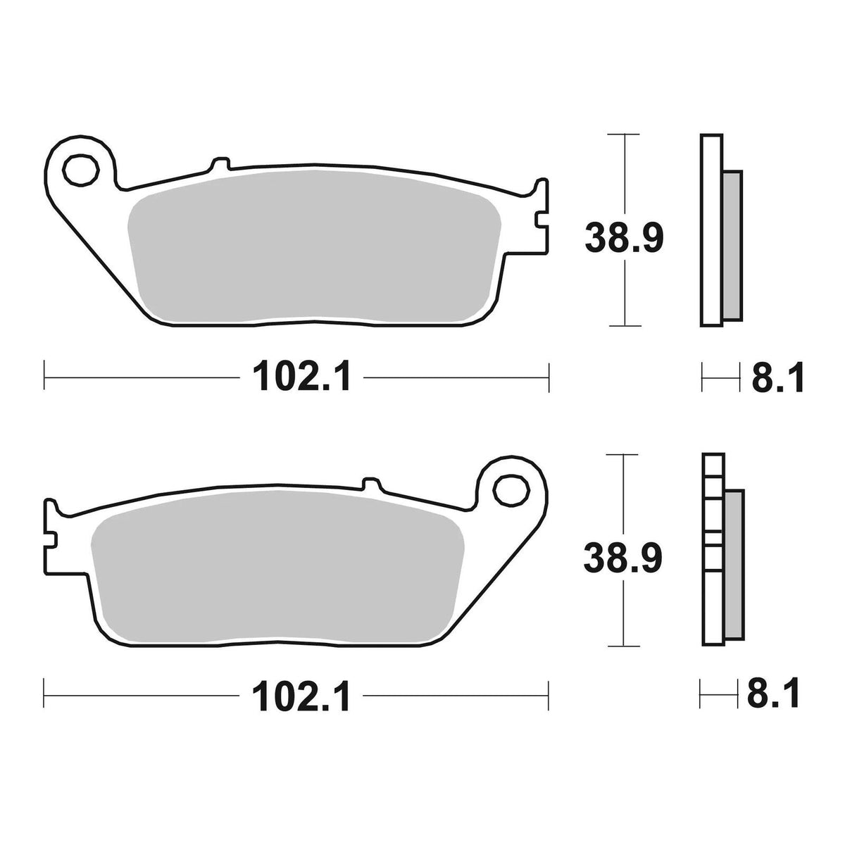 Brembo Prime Brake Pad Sinter Front 07HO30SA