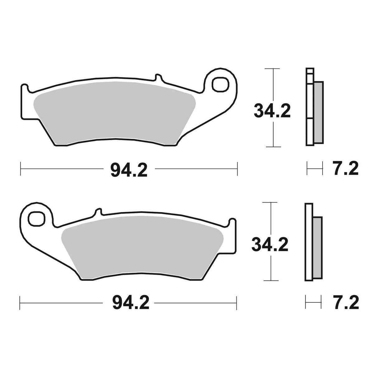 Brembo Upgrade Brake Pad Sinter Front 07KA17SX