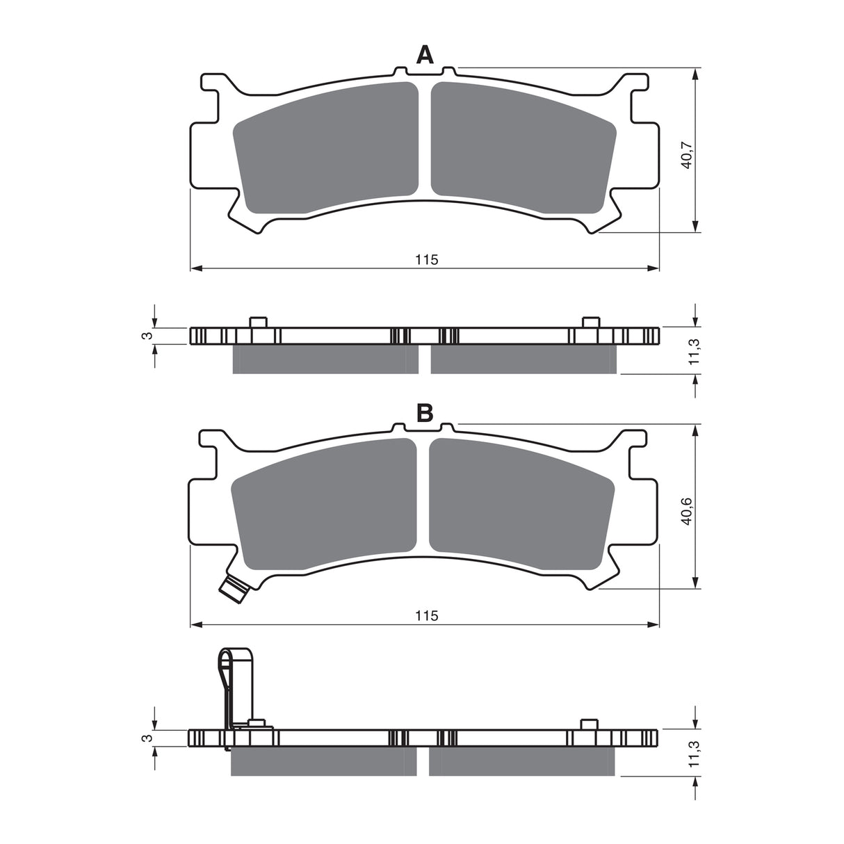 GOLDfren Brake Pads Off-Road Racing GF384 - K5 ( PR523 )