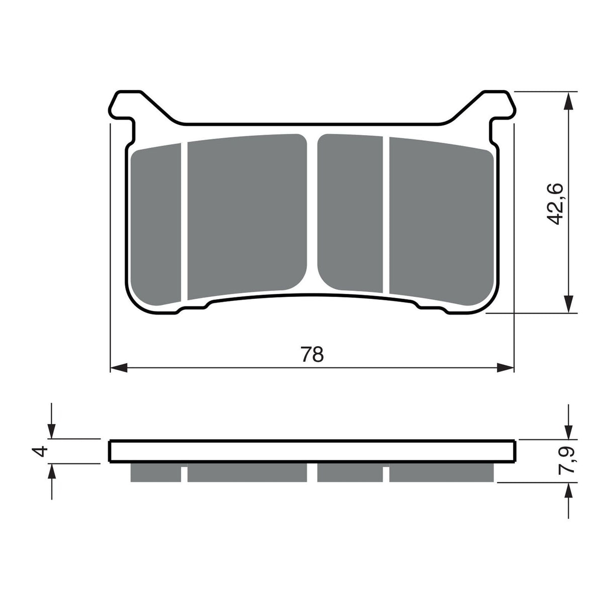 GOLDfren Brake Pads GF386 - S33