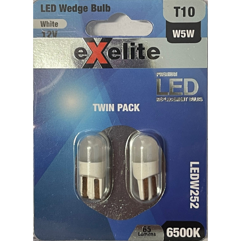 Exelite Globe 12V T10 6000K Pair