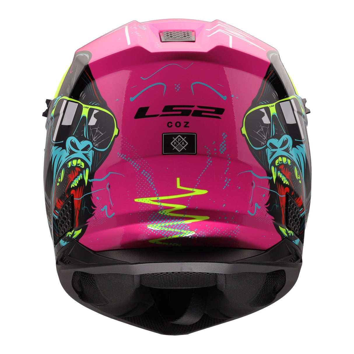 LS2 MX706J COZ Gorilla Junior Helmet - Gloss Purple