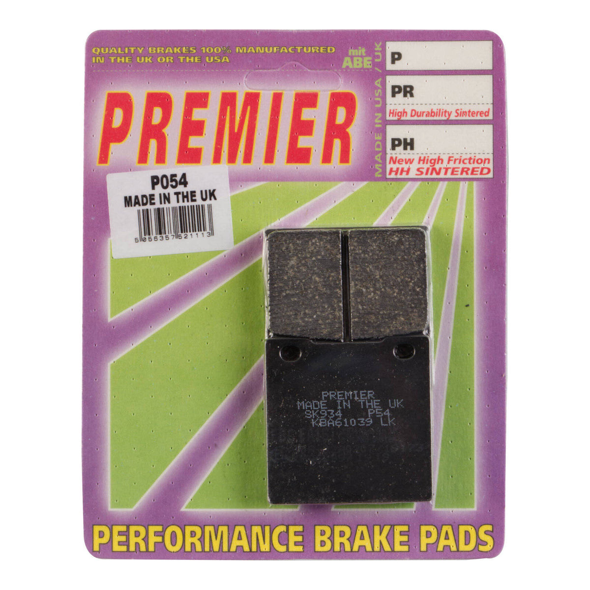 Premier Brake Pads P Organic Standard Auto Parts Guys