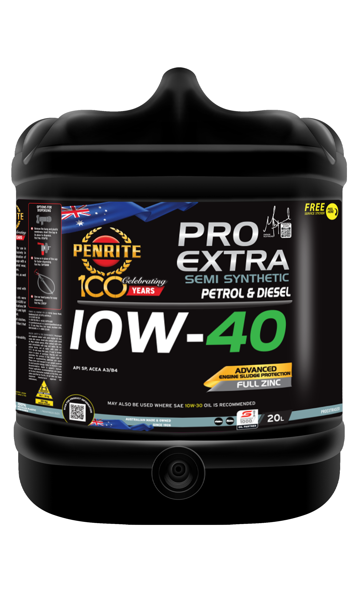 Penrite Pro Extra 10W-40 20L