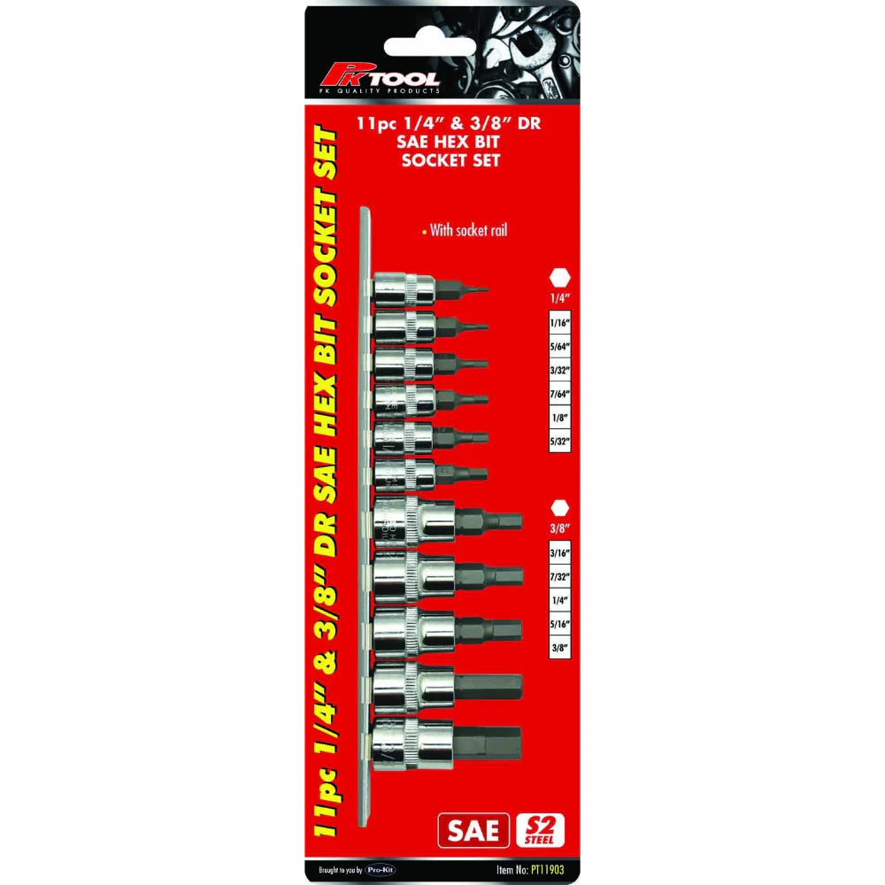 MichaelPro Set Di 48 Bussole A Percussione Da 3/8", Profonde E Standard, SAE E Metriche (5/16" - 3/4", 8-24 Mm), Acciaio Cr-Mo Ad Alta Resistenza Alla Coppia, Barre Di Estensione, Prese A - Foto 7