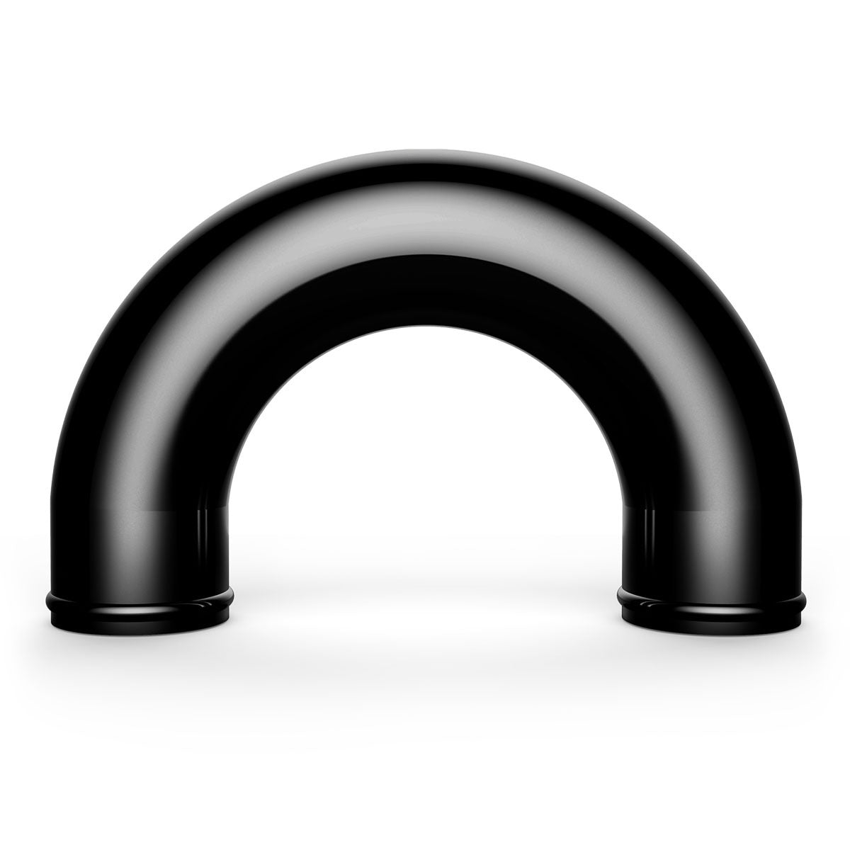 SAAS-Pipe-76mm-X-180Deg-Alum-Anodised-Black-|-SAP76180B