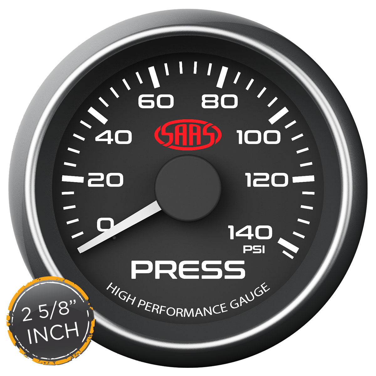 SAAS-Oil-Press-Gauge-0-140Psi-2-5/8-Inch-Black-|-SG-OP258B