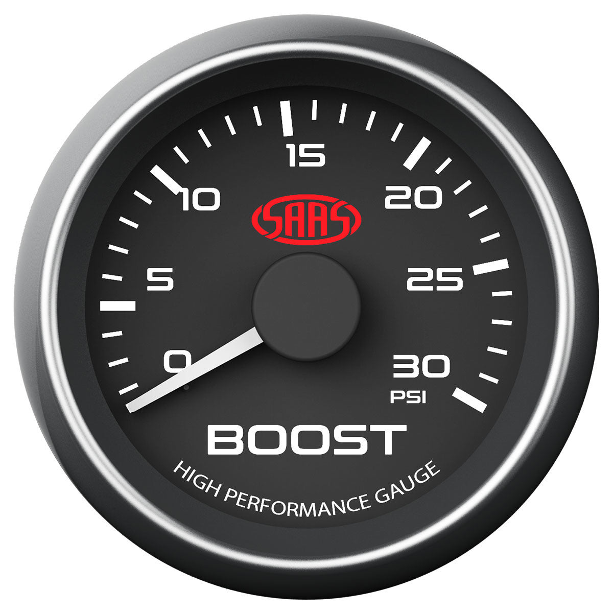 SAAS-Boost-Gauge-Diesel-0-30-Psi-52mm-Black-Muscle-Series-|-SG-TBD52B