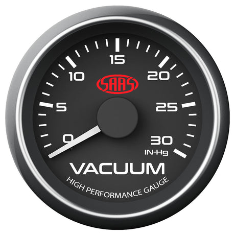 SAAS-Vacuum-Gauge-0-30Inhg-52mm-Black-Muscle-Series-|-SG-VAC52B