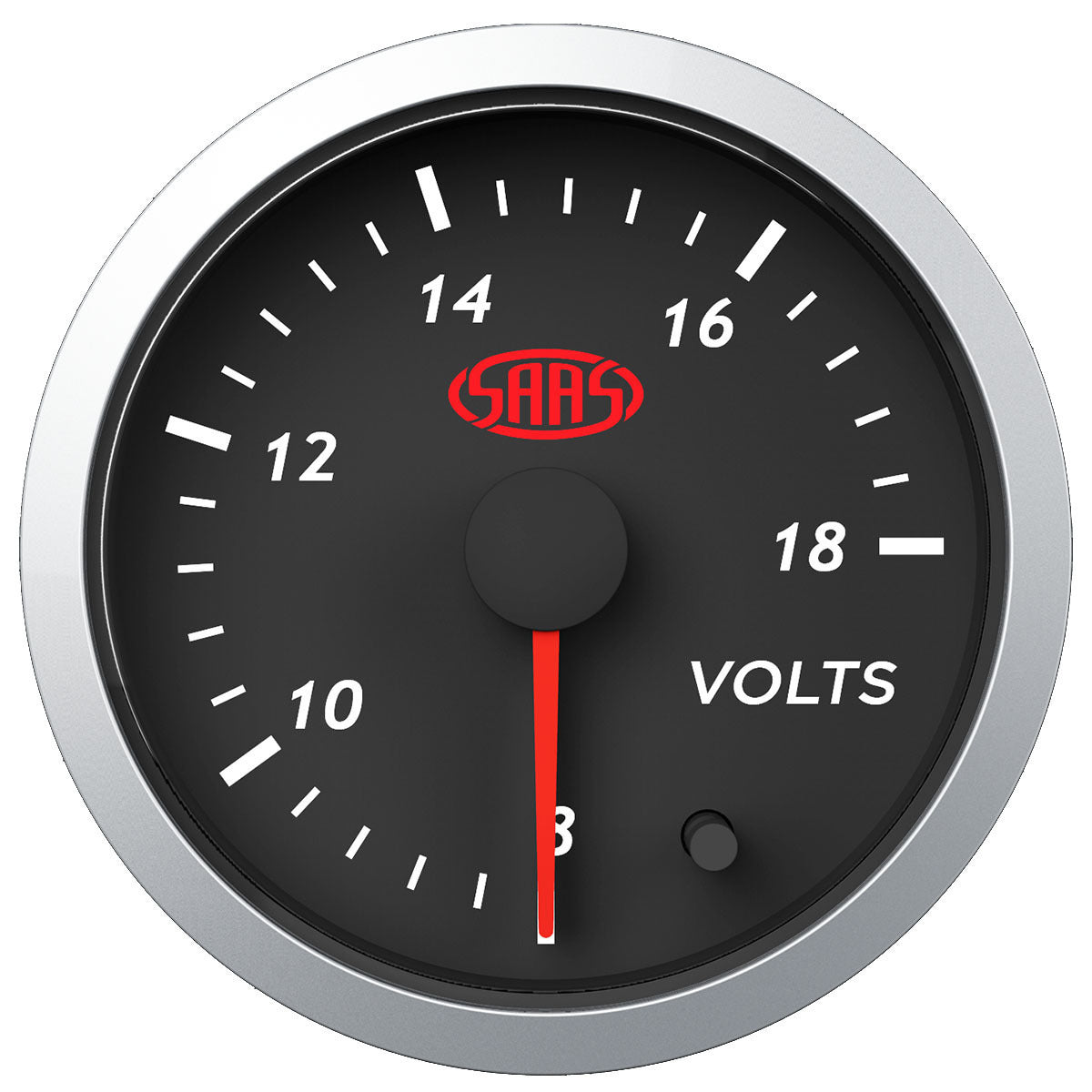 SAAS-Volt-Gauge-8V-18V-52mm-Black-Street-Series-|-SG21250