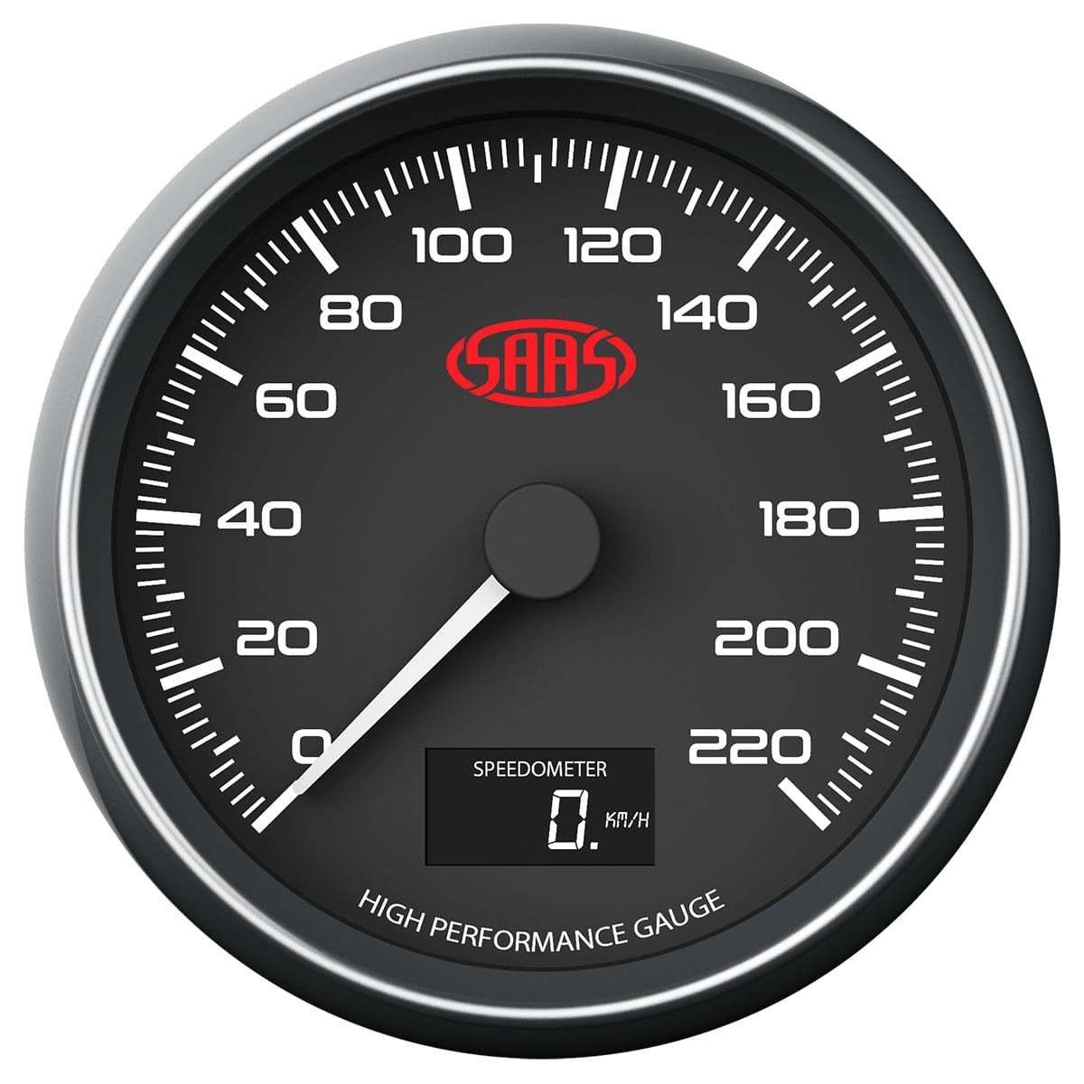 SAAS-Speedometer-0---220-Kph-3-1/2-Indash-Black-|-SG31632