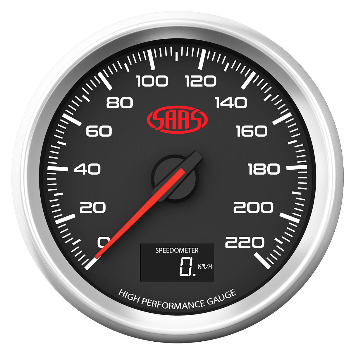 SAAS-Speedometer-0---220-Kph-3-1/2-Indash-Black-Muscle-Series-3-|-SG32632