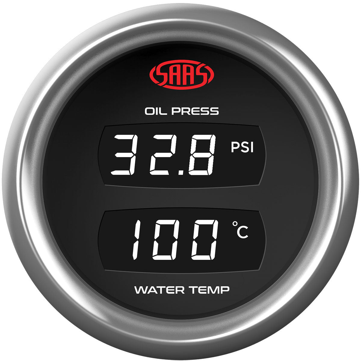 SAAS-Dual-Digital-Gauge-Oil-Press140-Psi/Water-Temp-40°-120°-Trax-|-SG913020