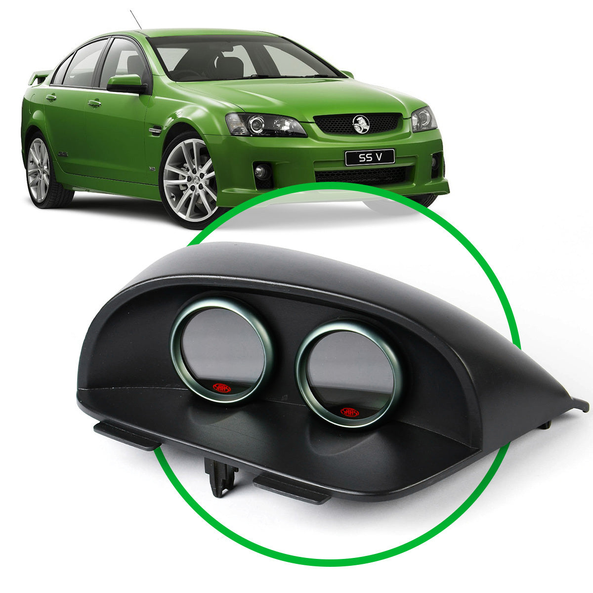 SAAS-Gauge-Dash-Pod-Commodore-2006---2013-VE---VE-II-2-X-52MM-|-SGP5114