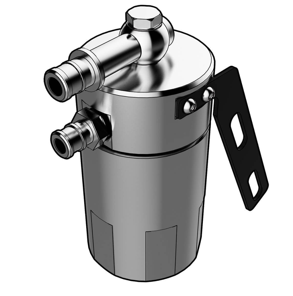 SAAS-Oil-Catch-Tank-Ls1-Baffled-Polished-Billet-500ml-|-ST1013