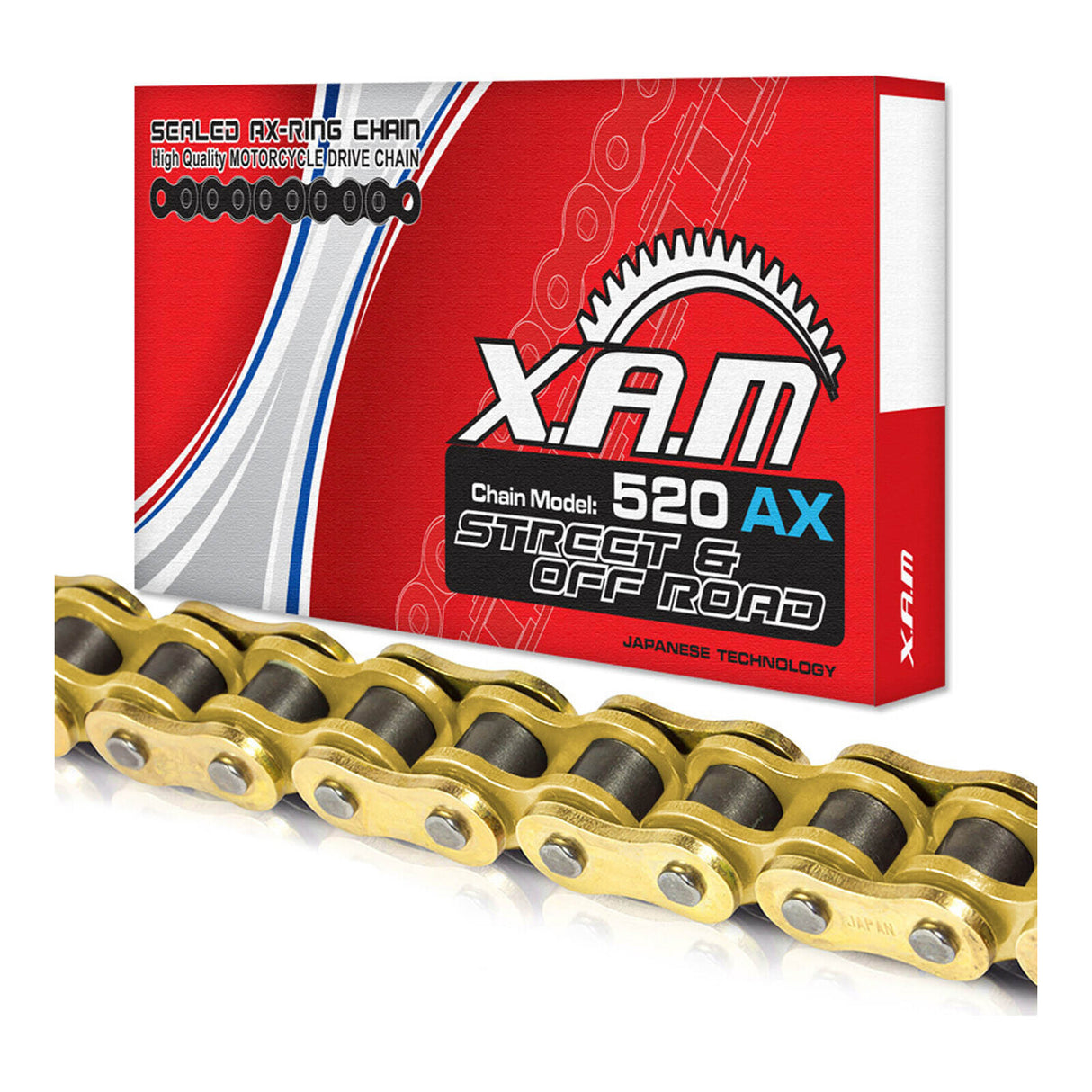 XAM Sprocket Kit Kawasaki KLR650 '22-'24 X-Ring - Gold 15/43