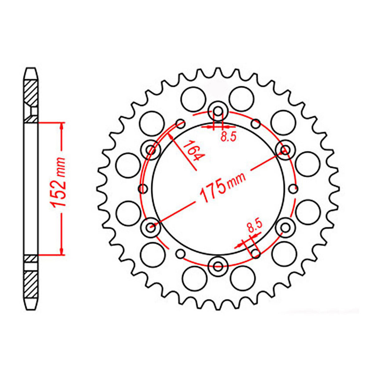 XAM Sprocket Kit Yamaha TT250 R '96-'98 & '03-'04 - 520NSDC Gold 14/44