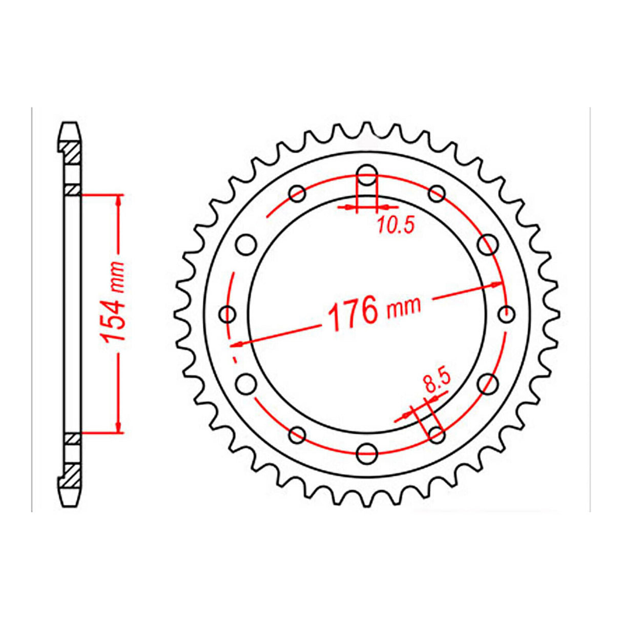 XAM Sprocket Kit Honda VFR800 '06-'13 X-Ring 16/43