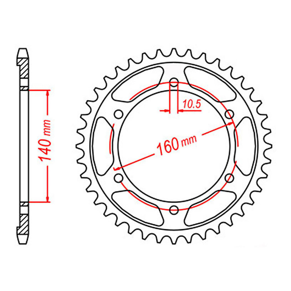 XAM Sprocket Kit Kawasaki ZZR1100 '90-'92 X-Ring 17/45