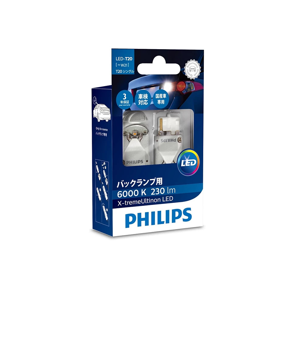 Philips 12V T20 6000k Indicator LED Car Signaling Bulb (Pack of 2)
