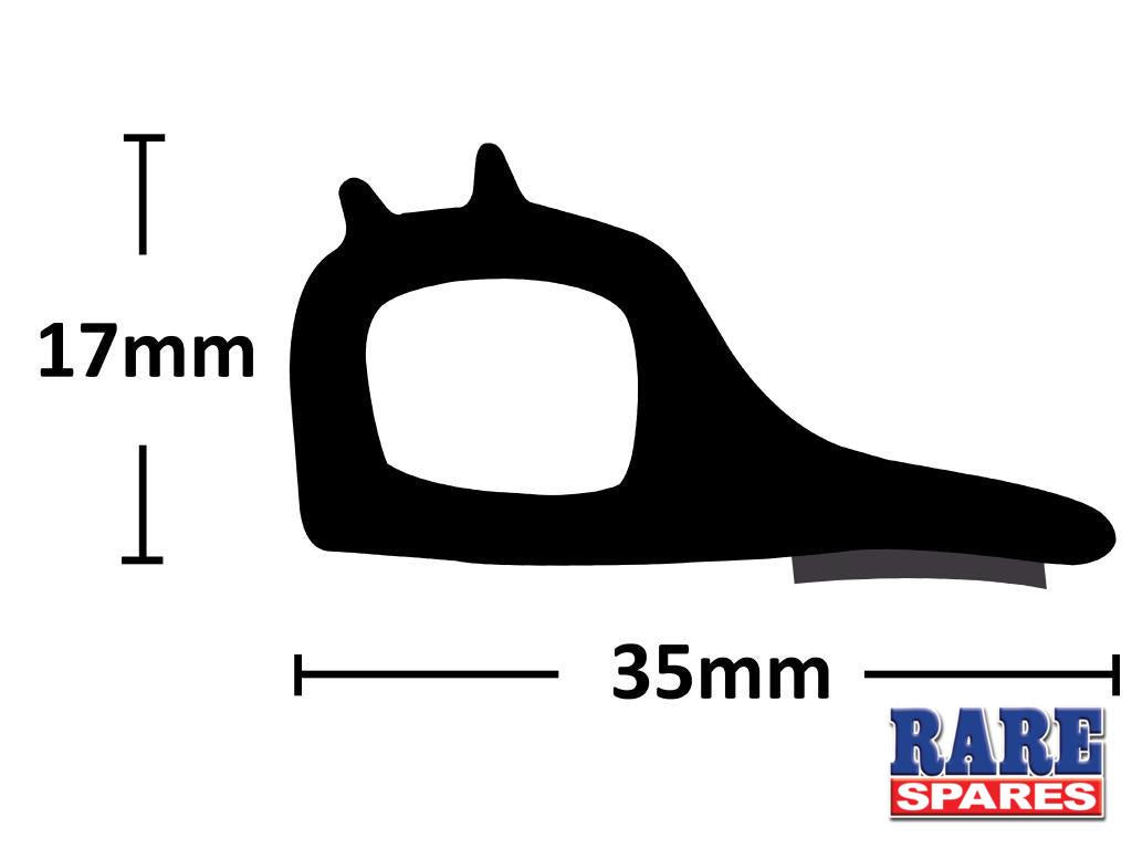 Proflex Universal Tailgate Dust Seal 4x4 Utes Xtra/Dual Cab 3m