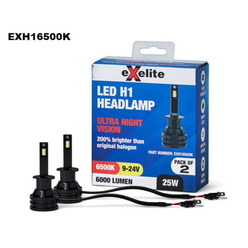 Exelite Led Globe H1 Headlamp Pair