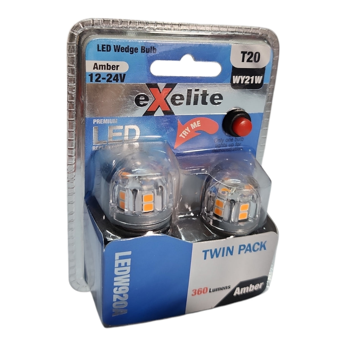 Exelite Globe 21W T20 6000K Amber