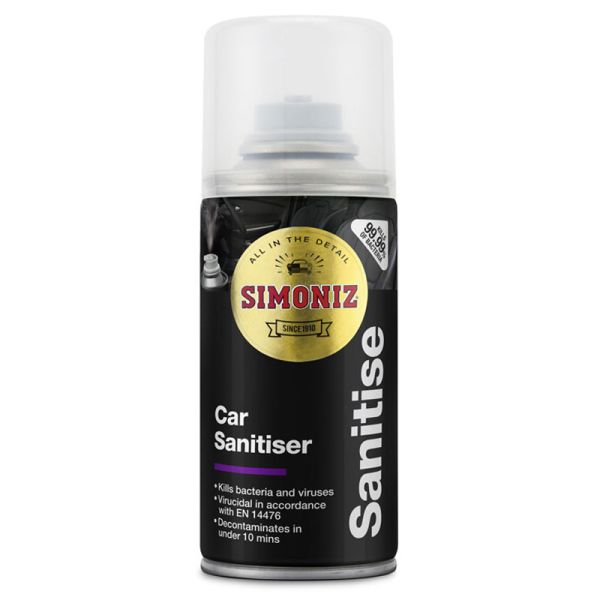 Simoniz Car Sanitiser Decontaminates Interior from Bacteria & Viruses 150ml