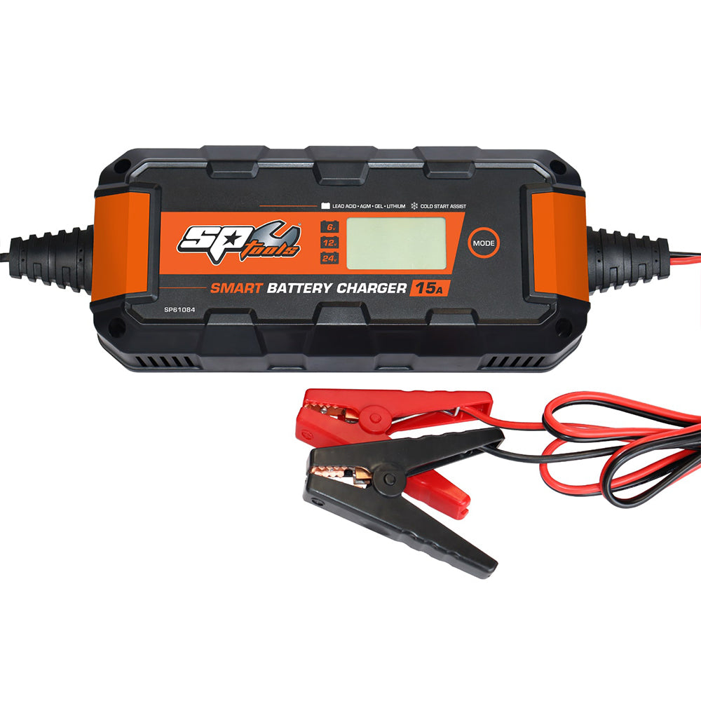 SP Tools Smart Battery Charger  6v 12v & 24V 15A