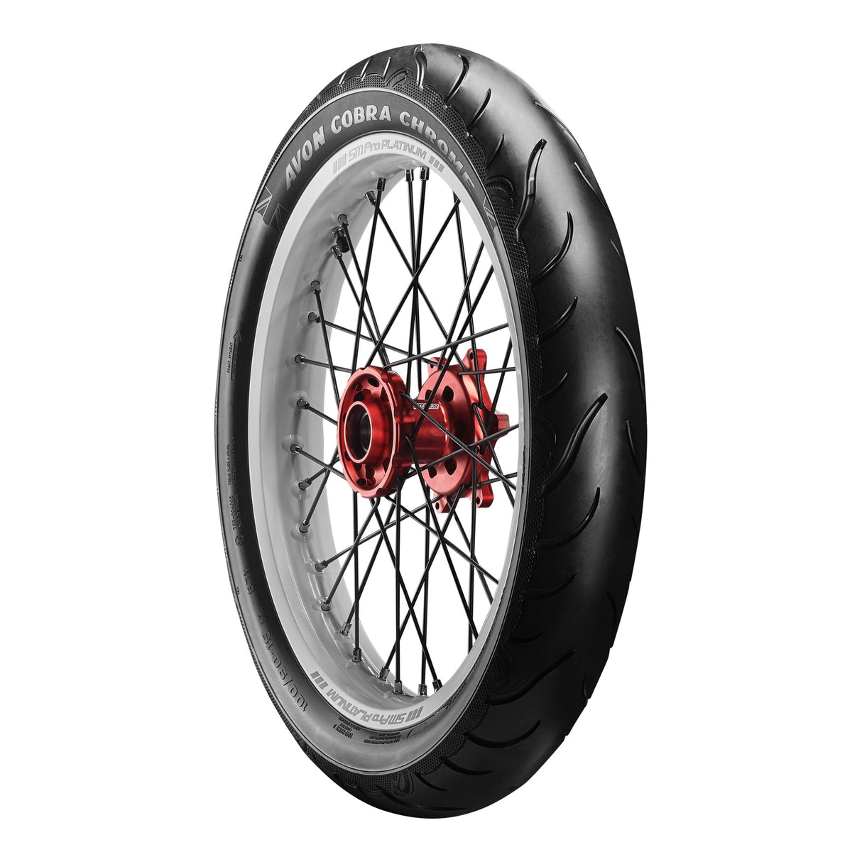 Avon Cobra Chrome 130/70R18 Front Tyre (63H Rating) AV91