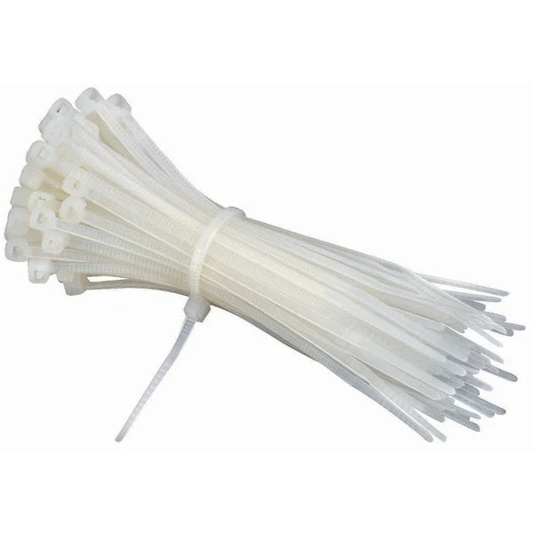 Tridon Cable Ties 250mm x 5mm White Pack of 100