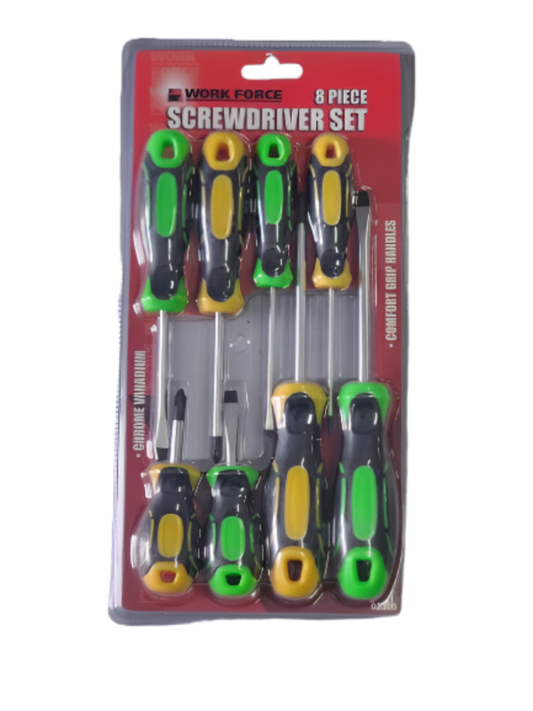 Work Force Screwdriver Set 8 piece