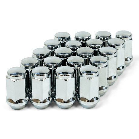 SAAS-Wheel-Nut-Flat-Head-Bulge-1/2-Chrome-40mm-|-44091B