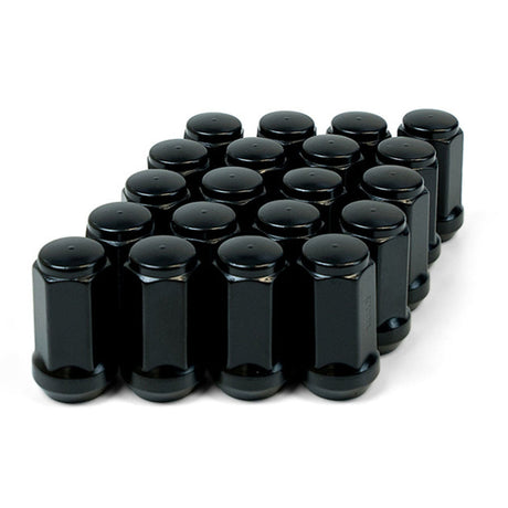 SAAS-Wheel-Nut-Flat-Head-Bulge-14X-1.5-Black-45mm-|-44599BBC