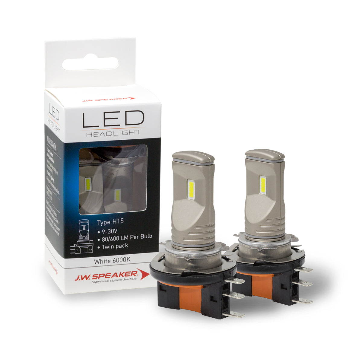 JW Speaker LED H15 Fog Light Kit 12-24V 6000K