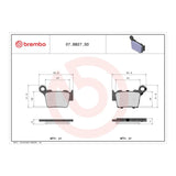 Brembo Prime Brake Pad Sinter Rear 07BB27SD