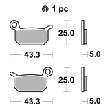 Brembo Upgrade Brake Pad Sinter Front 07GR70SX