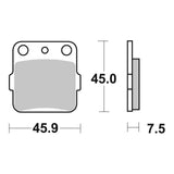 Brembo Upgrade Brake Pad Sinter Front 07HO32SX