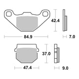 Brembo Upgrade Brake Pad Sinter Front 07KA07SX