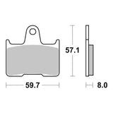 Brembo Prime Brake Pad Sinter Rear 07KA21SP