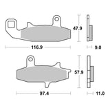 Brembo Prime Brake Pad Sinter Front 07SU15SA