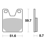 Brembo Prime Brake Pad Sinter Rear 07YA38SP