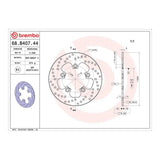 Brembo Prime Brake Disc Serie Oro Rear 68B40744