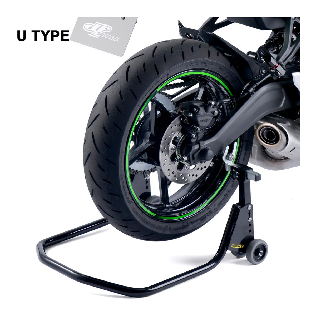 Unit Street Bike Rear Stand Adjustable - Black