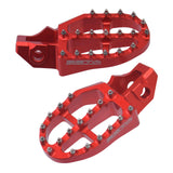 Zeta Aluminium Foot Pegs - GasGas MC / EC - Red
