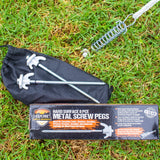 Explore Screw In Tent Peg 8 pce Set Hard Surface Great for Camping